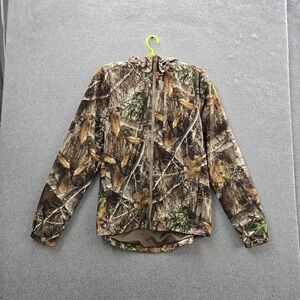 Rustic Ridge Men Jacket L Brown Camouflage RealTree Edge All Season Zipper
